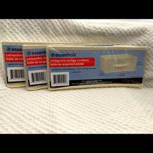 Set of 3! Essentials Collapsible Storage Container
